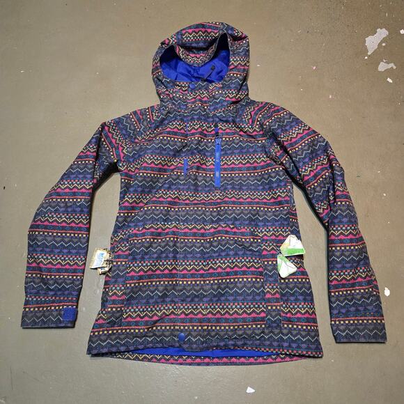 Burton Snowboarding DryRide Aztec Printed Horizon Jacket Women's‎ Size Medium - Picture 1 of 5